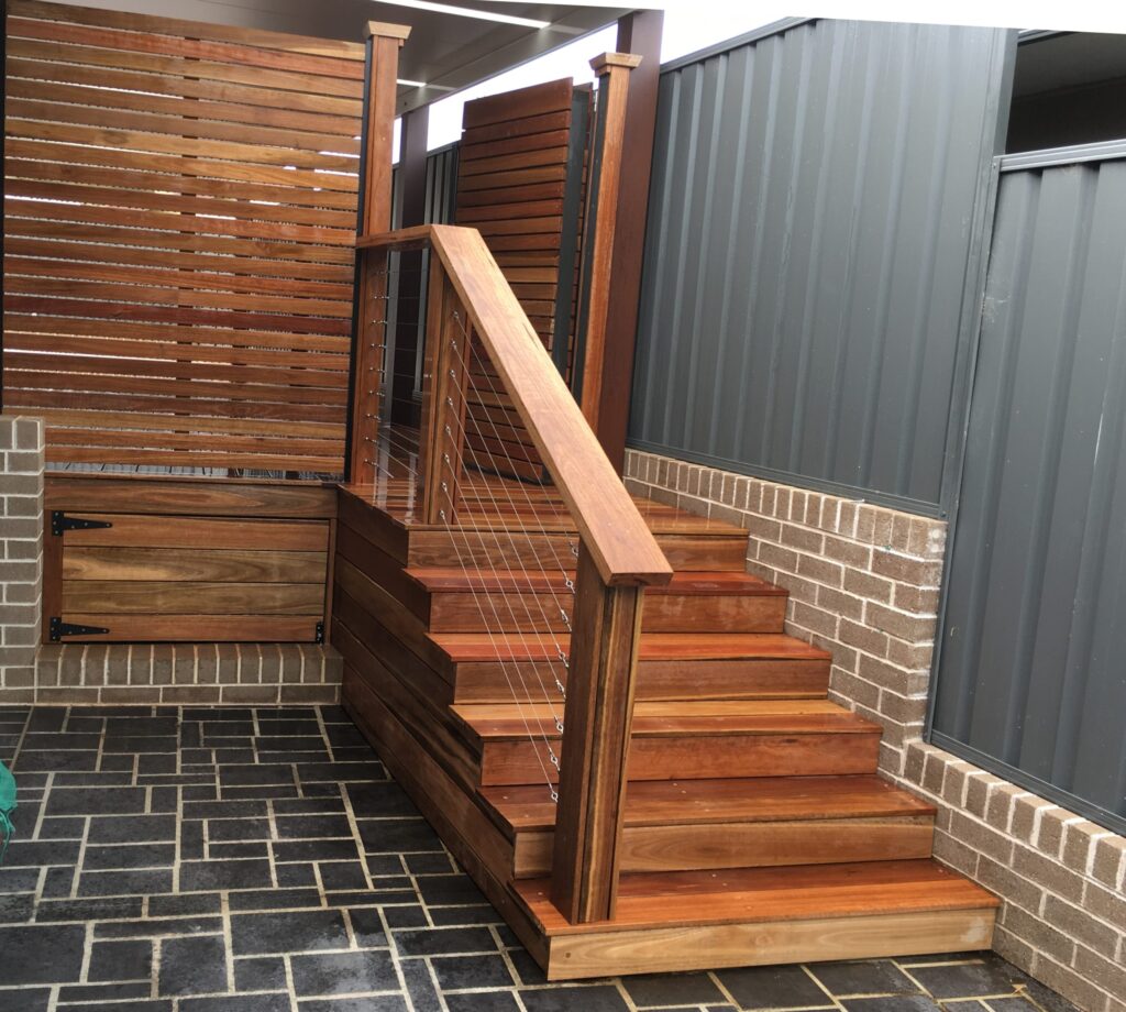 Timber front entrance gate Sydney — The Decksmith