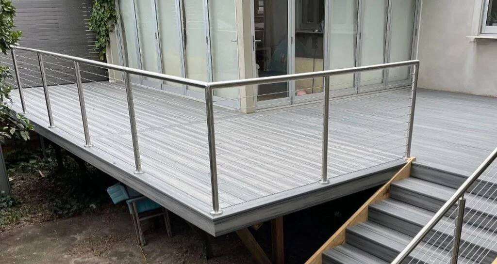Full stainless steel balustrade deck Sydney — The Decksmith