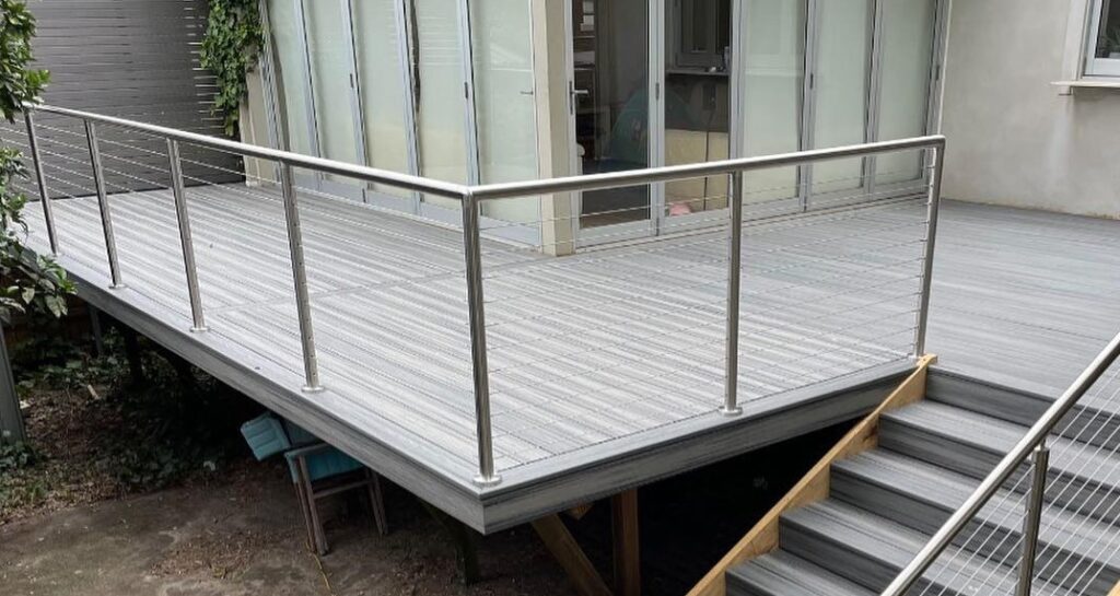Full stainless steel balustrade deck Sydney — The Decksmith