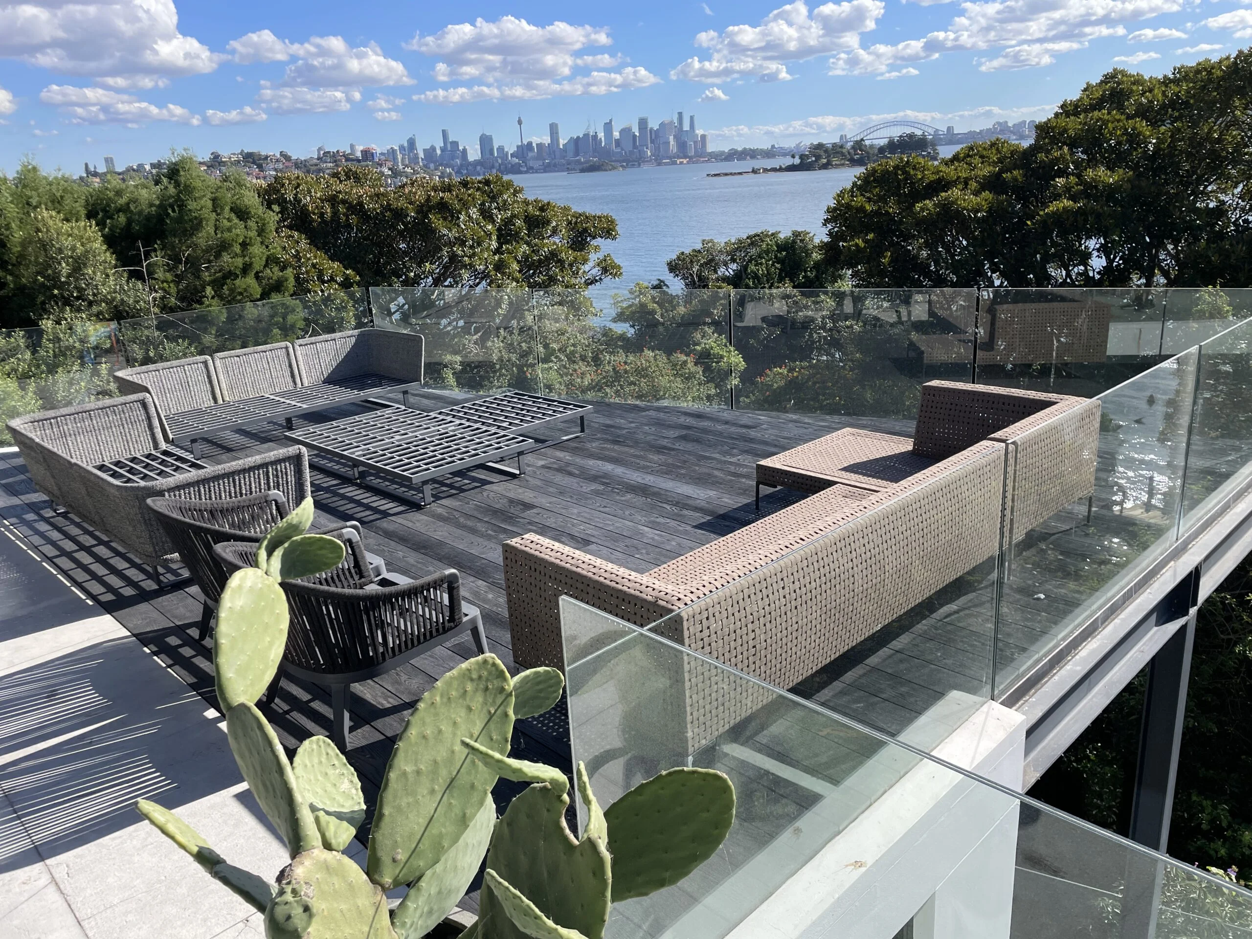 Low maintenance composite deck