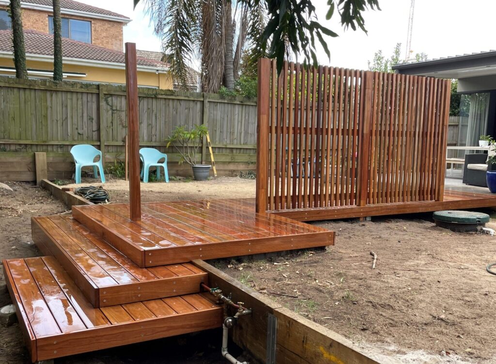 Cascading Spotted Gum entry steps