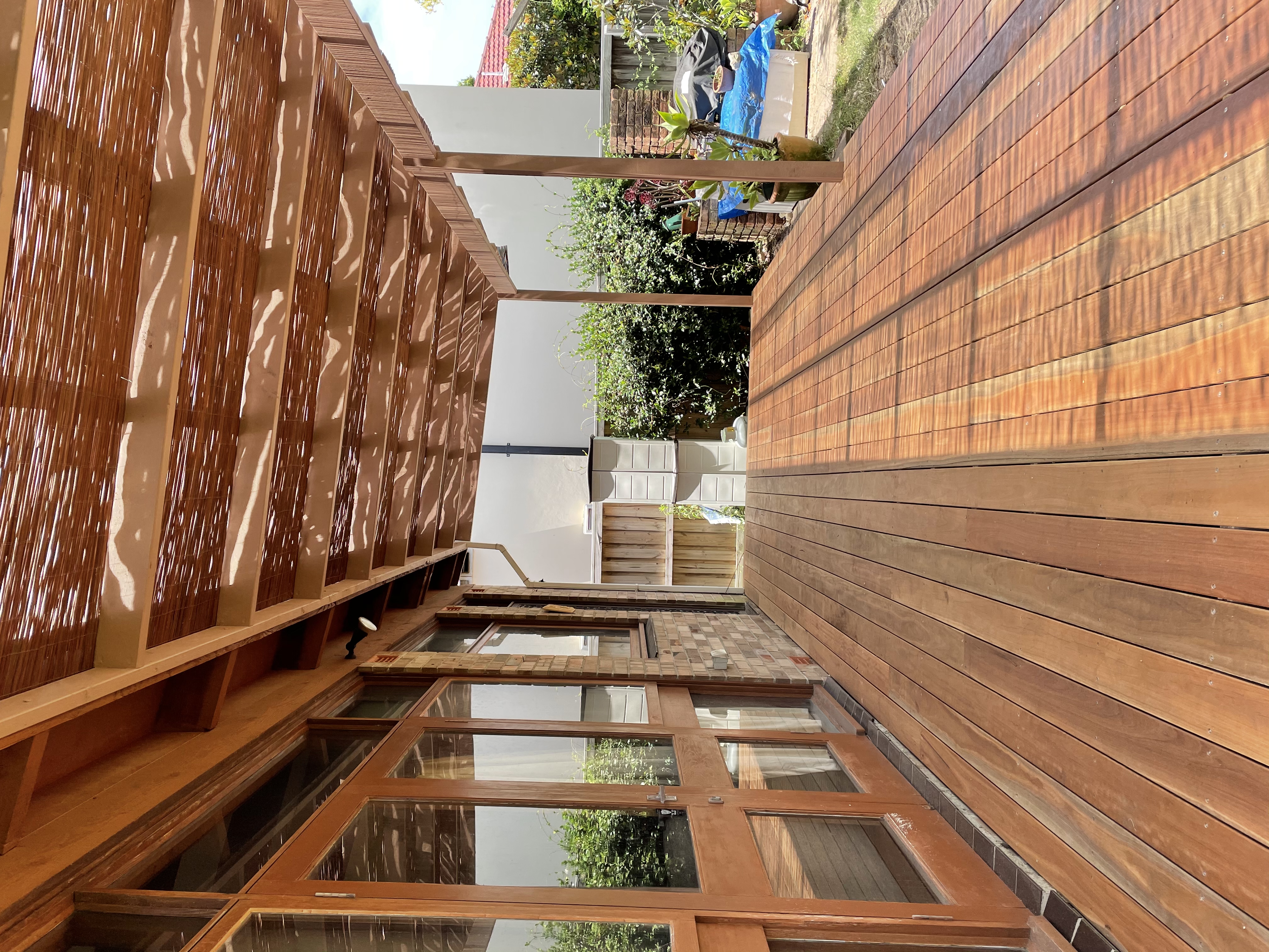 Spotted Gum deck with matching pergola