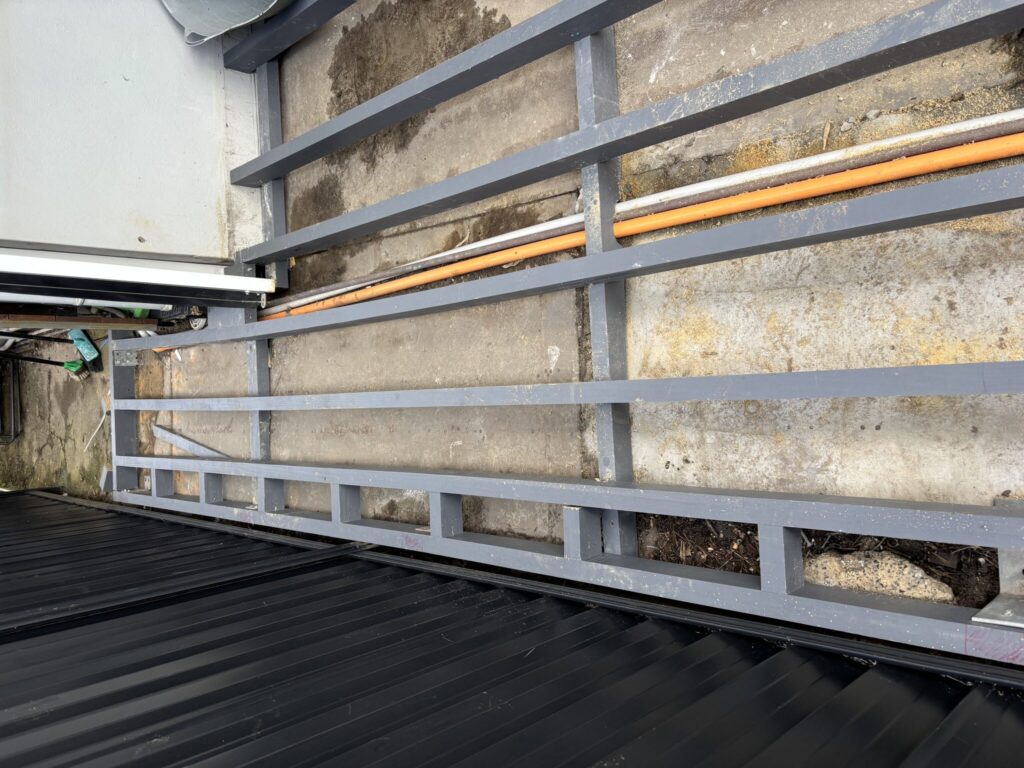 Picture frame decking and pipe clearance in Kingsford