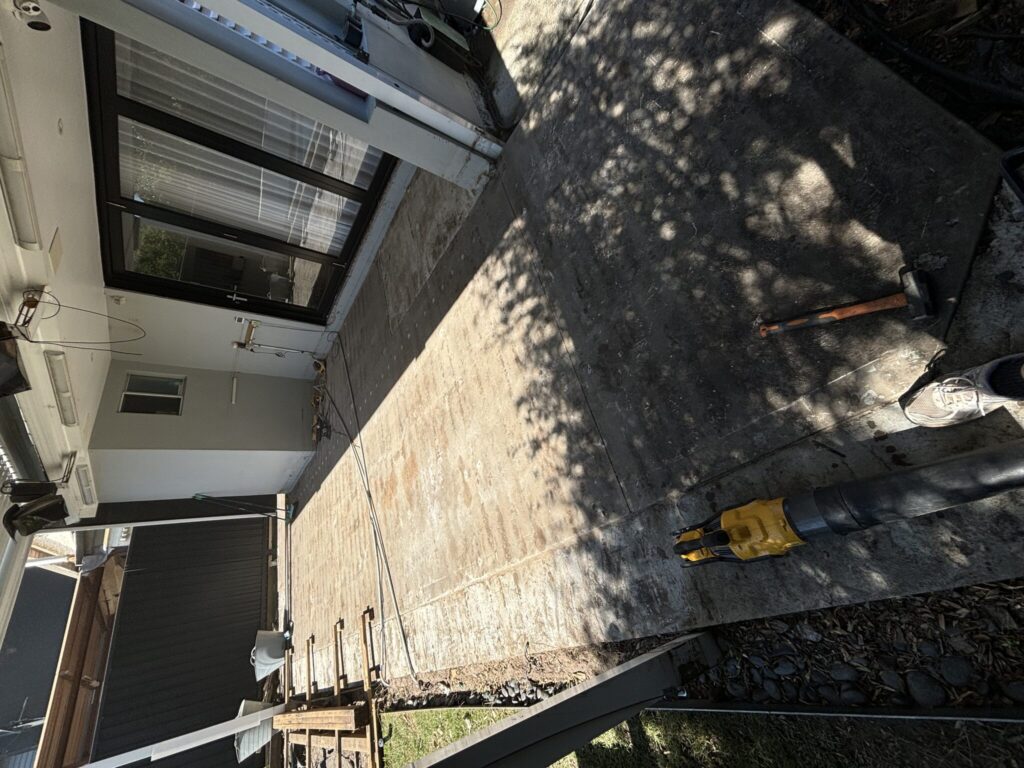 Demo done — I love a clean slate — Kingsford pool deck rebuild