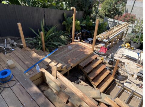 Completed usable deck stairs, Bronte — The Decksmith