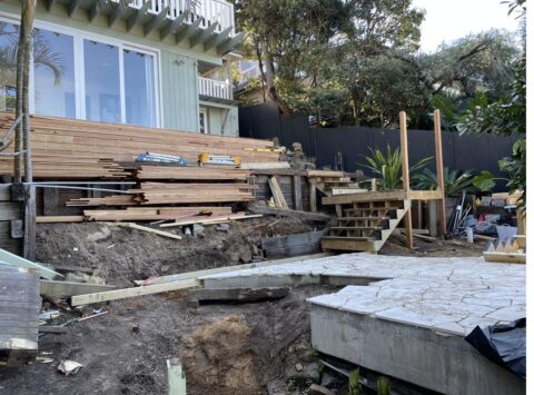 Deck stairs taking shape in Bronte — The Decksmith