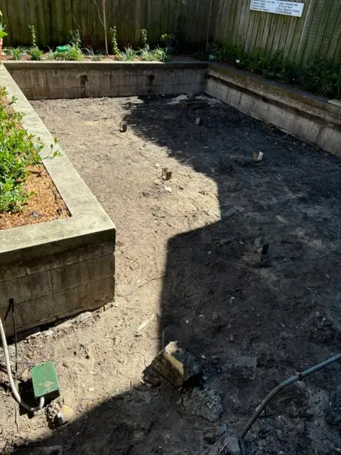 Old deck stripped back to a blank canvas in Bondi Junction