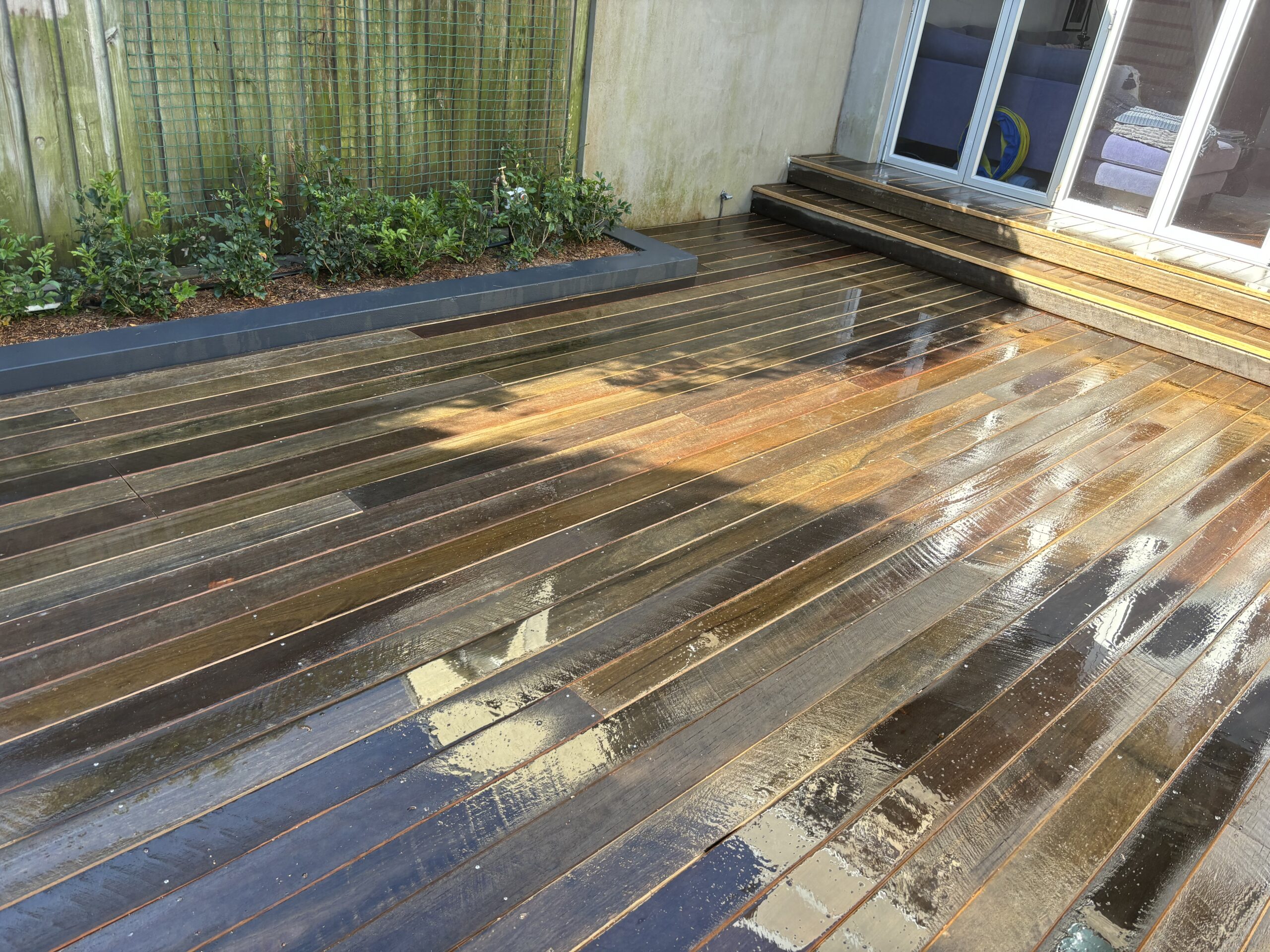 The finished deck cleaned down in Bondi Junction