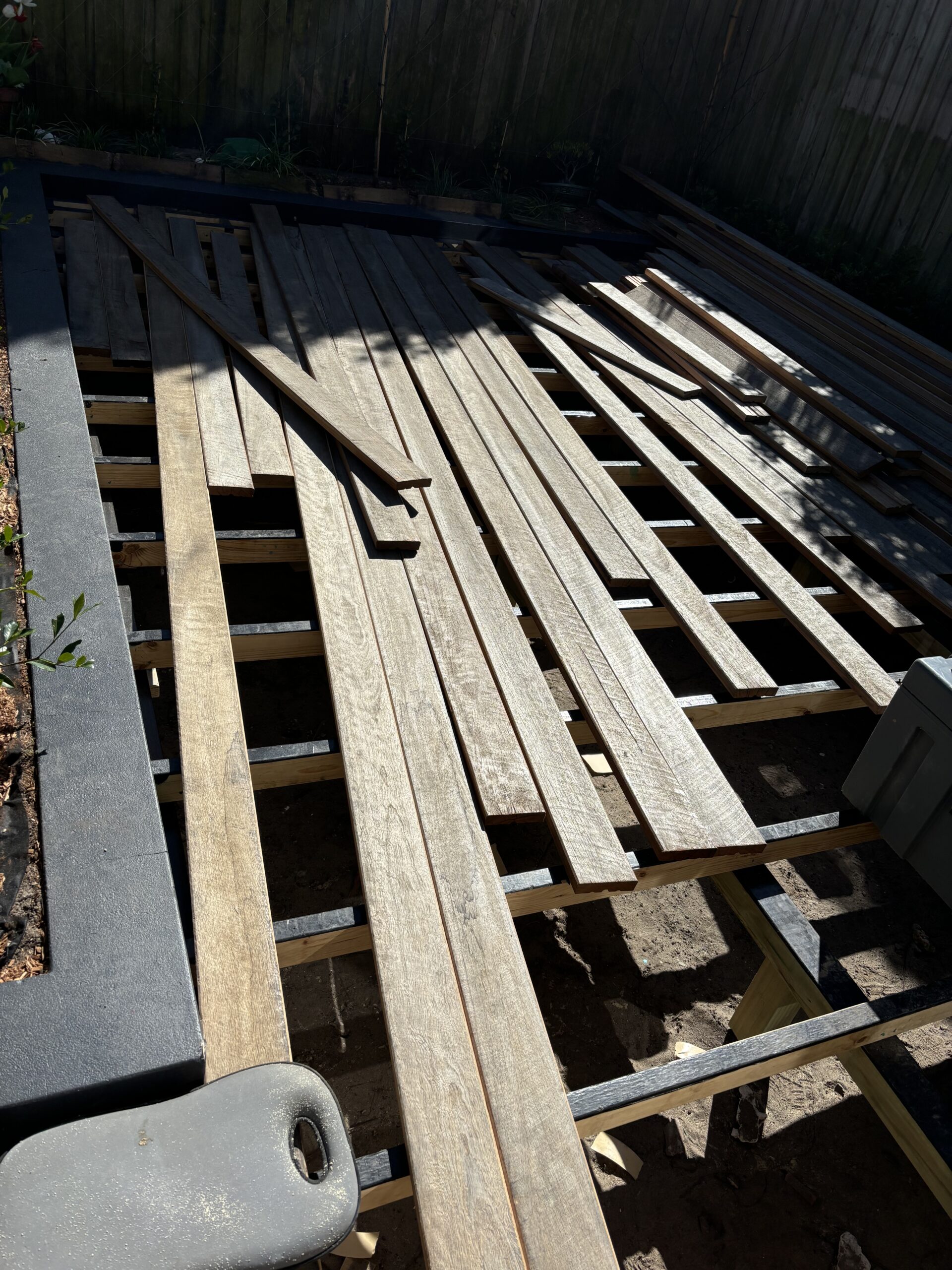 Laying the first Iron Deck boards in Bondi Junction