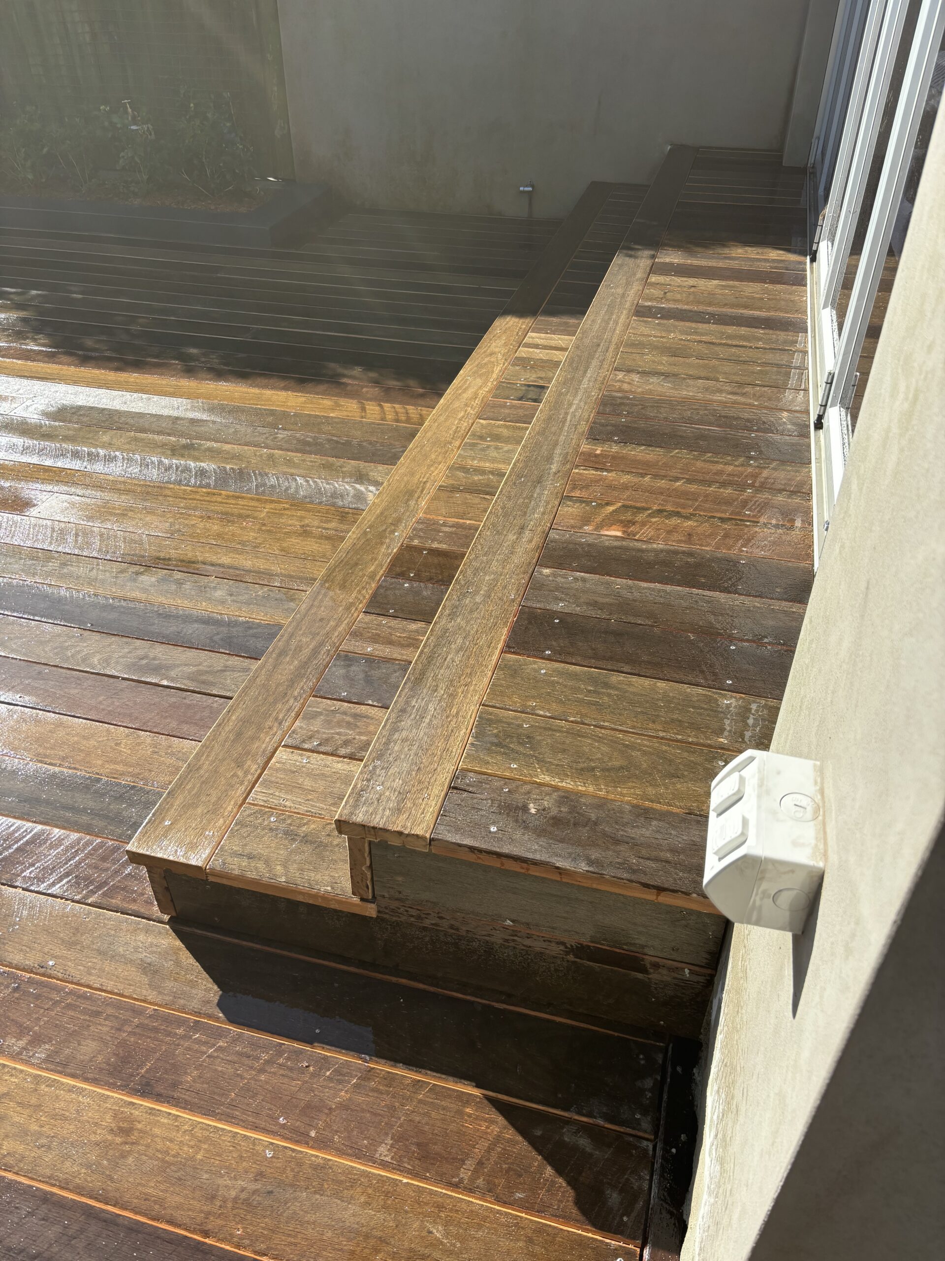 Iron Deck boards carried through the step treads in Bondi Junction
