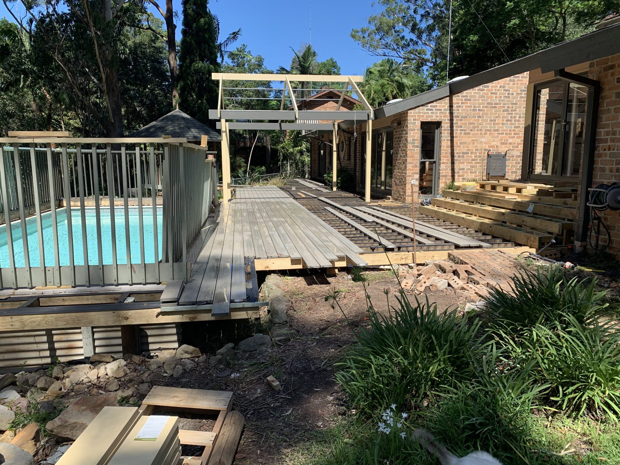Let the decking begin.
