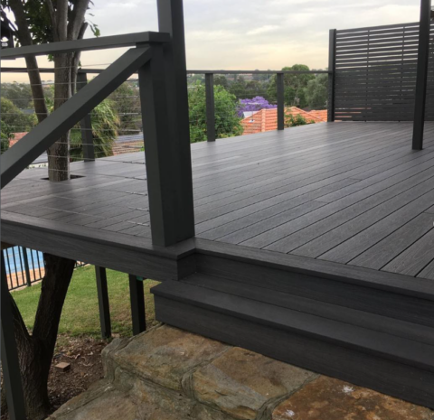 NewTechWood with integrated privacy screening.