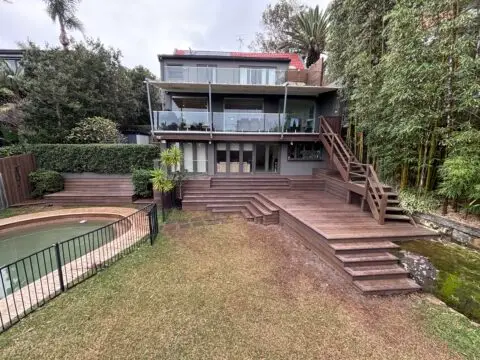 Finished deck and stairs, Vaucluse