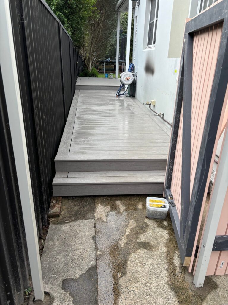 Passage deck and gate done — Kingsford side passage