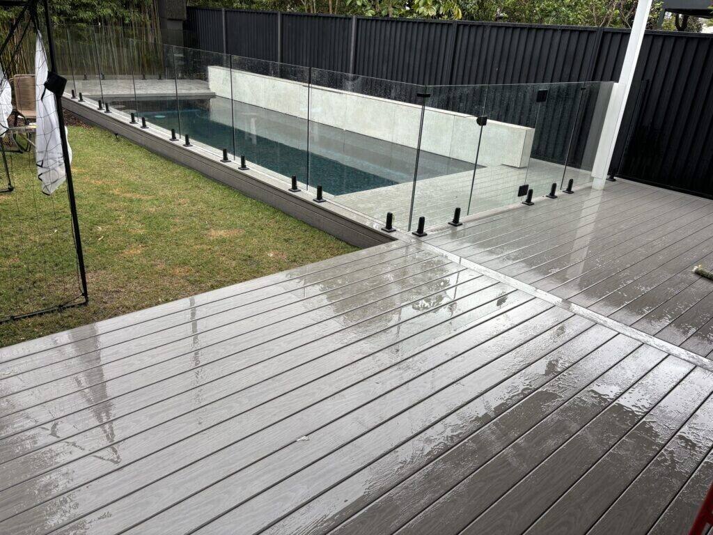 WoodEvo pool deck, Kingsford — The Decksmith