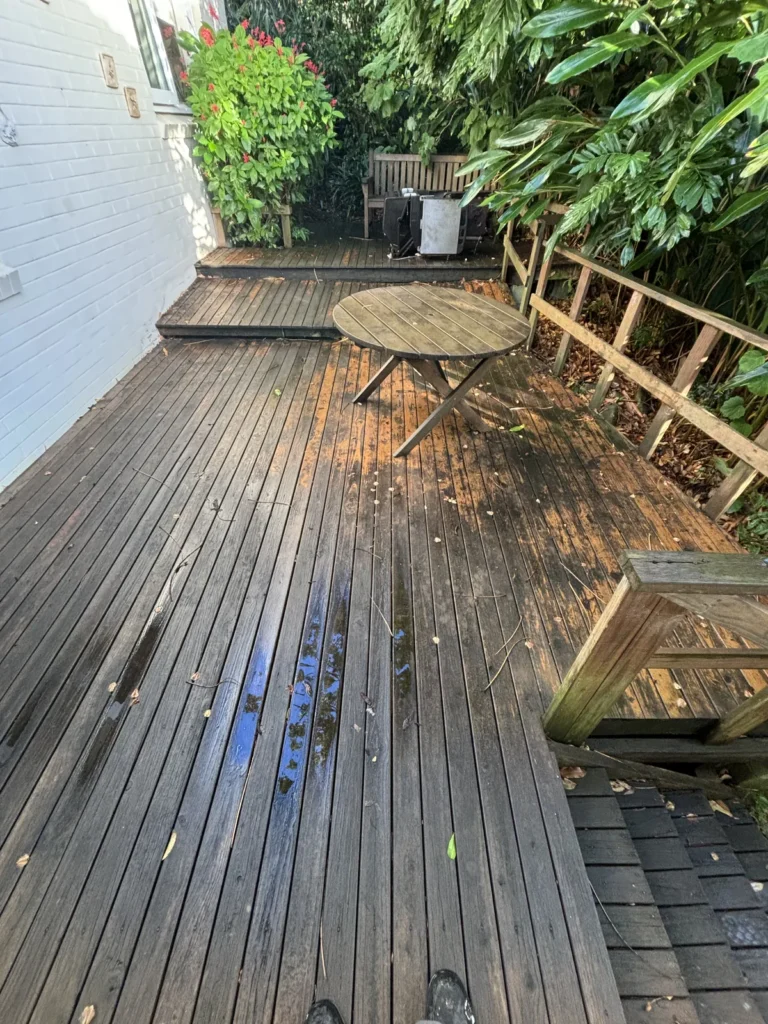 Worn boards at the north end of the old timber deck, Neutral Bay